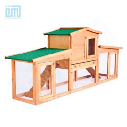 GMT60005 China Pet Factory Hot Sale Luxury Outdoor Wooden Green Paint Cheap Big Rabbit Cage gmtpetproducts.com