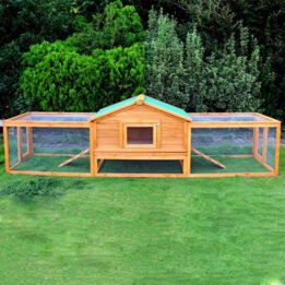 Double Decker Wooden Rabbit Cage Farming Low Cost Pet House gmtpetproducts.com