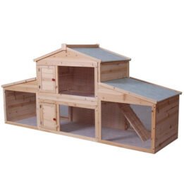Large Wood Rabbit Cage Fir Wood Pet Hen House www.gmtpetproducts.com
