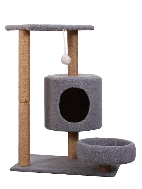Casas de árvore para gatos de madeira: escaladores de gatos pós-escalada, colher para dormir 06-1174 gmtpetproducts.com