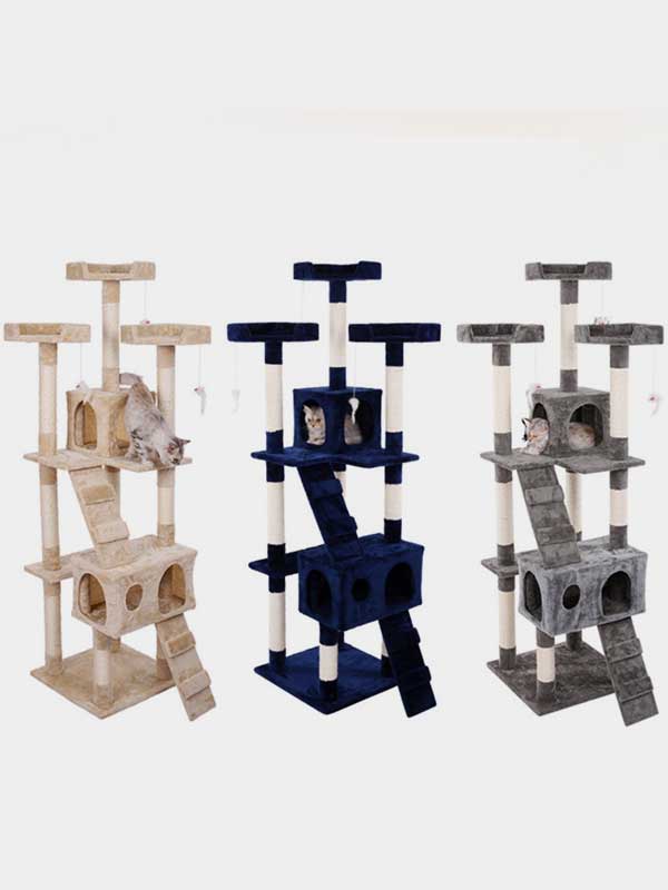 Fábrica de árvore de gato de madeira $ 23,28 Plataforma OEM Coluna de sisal Estrutura de escalada para gato 06-1171 gmtpetproducts.com