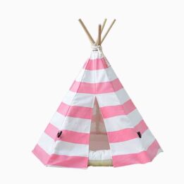 Canvas Teepee: Factory Direct Sales Pet Teepee Tent 100% Cotton 06-0943 gmtpetproducts.com