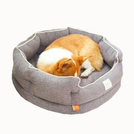Winter Warm Washable Circular Dog Bed Sponge Comfy Sleeping Pet Bed gmtpetproducts.com