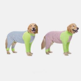 Wholesale Summer Pet Clothing Striped Clothes For Big Dogs Four Legs gmtpetproducts.com