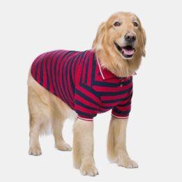 Pet Clothes Thin Striped POLO Shirt Two-legged Summer Clothes 06-1011-1 gmtpetproducts.com