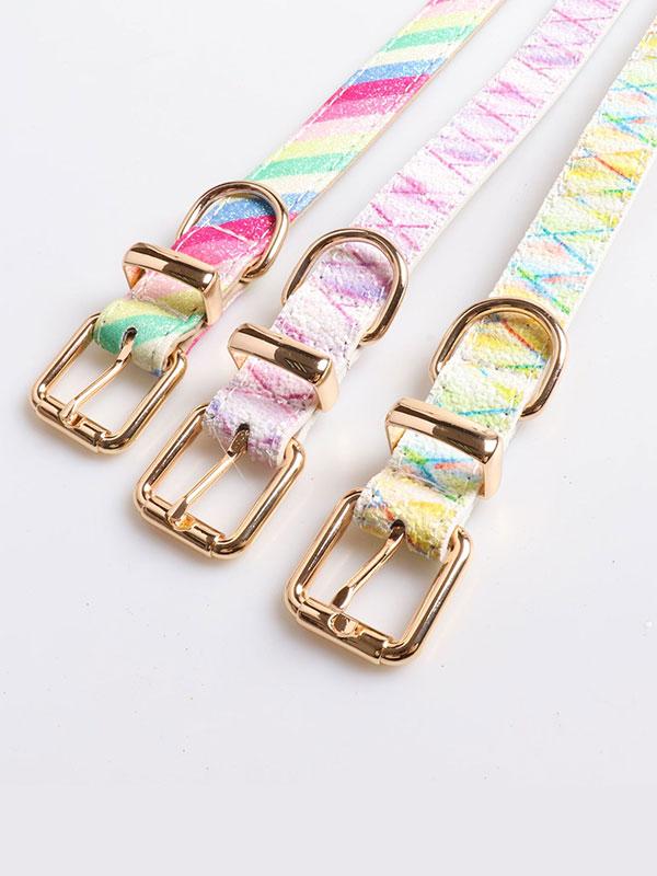 New Design Luxury Dog Collar Fashion Acrylic Dog Collar With Metal Buckle Dog Collar 06-0543 gmtpetproducts.com