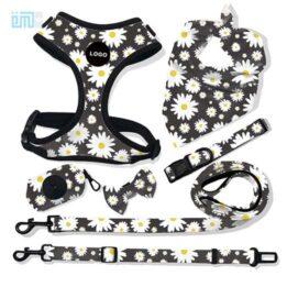 Pet harness factory new dog leash vest-style printed dog harness set small and medium-sized dog leash 109-0053 gmtpetproducts.com