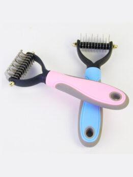Wholesale OEM & ODM Pet Comb Stainless Steel Double-sided open knot dog comb 124-235001 gmtpetproducts.com