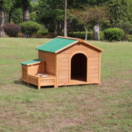 Novelty Custom Made Big Dog Wooden House Outdoor Cage gmtpetproducts.com