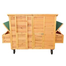 Large Outdoor Wooden Chicken Cage Two Egg Cages Pet Coop Wooden Chicken House gmtpetproducts.com