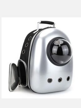 Star Silver Upgraded Side Opening Pet Cat Backpack 103-45012 gmtpetproducts.com