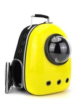 Yellow upgraded side opening cat backpack 103-45013 gmtpetproducts.com
