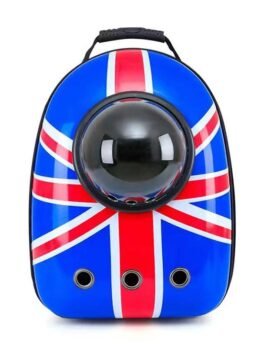 Union Jack Upgraded Side Opening Pet Cat Backpack 103-45023 gmtpetproducts.com