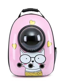 Pink Meow Miss Upgraded Side-Opening Pet Cat Backpack 103-45028 gmtpetproducts.com