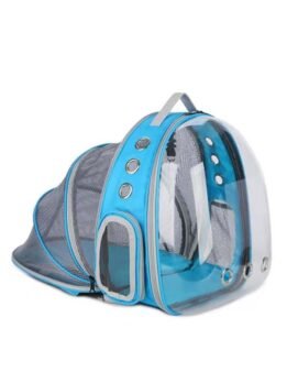 Cyan transparent pet bag space capsule pet backpack 103-45070 gmtpetproducts.com