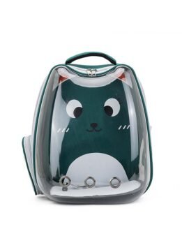 Green transparent breathable cat backpack backpack pet bag 103-45080 gmtpetproducts.com