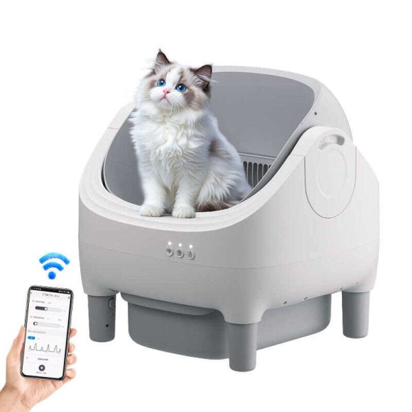 Wholesale New Design Automatic Cat Litter Box APP Control Dual Safety Sensors Self Cleaning Litter Box with Open-Top Design 116-5901 - 图片 6