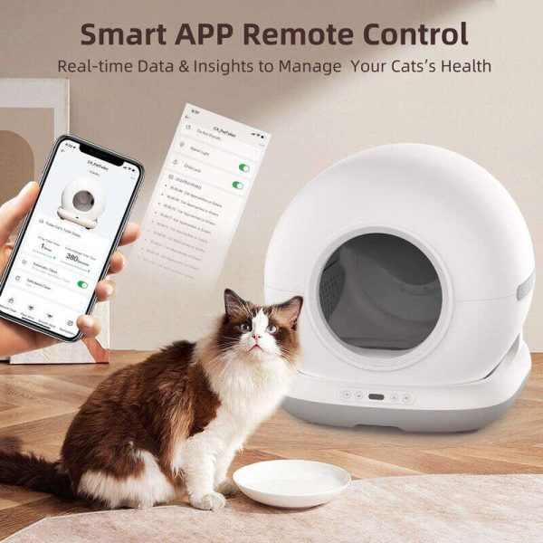 OEM Cat Litter Box Self Cleaning Smart Cat Litter Box Toilet Robot APP Control 72L Large Automatic Cat Litter Box Self-cleaning 116-5902 - 图片 3