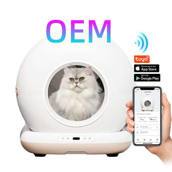 OEM Cat Litter Box Self Cleaning Smart Cat Litter Box Toilet Robot APP Control 72L Large Automatic Cat Litter Box Self-cleaning 116-5902 - 图片 5