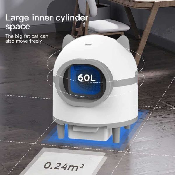 Wholesale Custom Intelligent APP Control Extra Large Pet Waste Disposal Automatic Self-Cleaning Smart Cat Toilet Litter Box For Cats 116-5910 - 图片 4